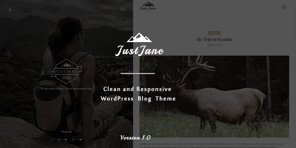 JustJane Preview Wordpress Theme - Rating, Reviews, Preview, Demo & Download