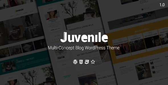 Juvenile Preview Wordpress Theme - Rating, Reviews, Preview, Demo & Download