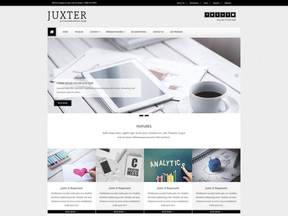 Juxter Preview Wordpress Theme - Rating, Reviews, Preview, Demo & Download
