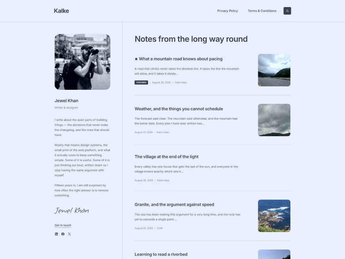 Kalke Preview Wordpress Theme - Rating, Reviews, Preview, Demo & Download