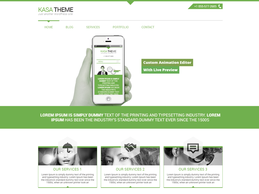 Kasa Green Preview Wordpress Theme - Rating, Reviews, Preview, Demo & Download