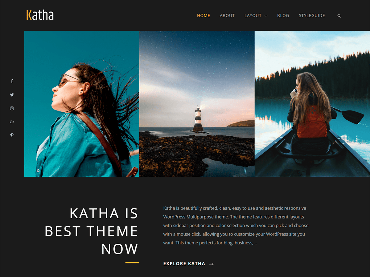 Katha Preview Wordpress Theme - Rating, Reviews, Preview, Demo & Download