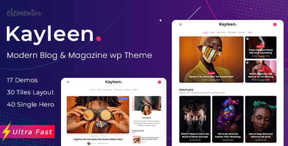 Kayleen Preview Wordpress Theme - Rating, Reviews, Preview, Demo & Download