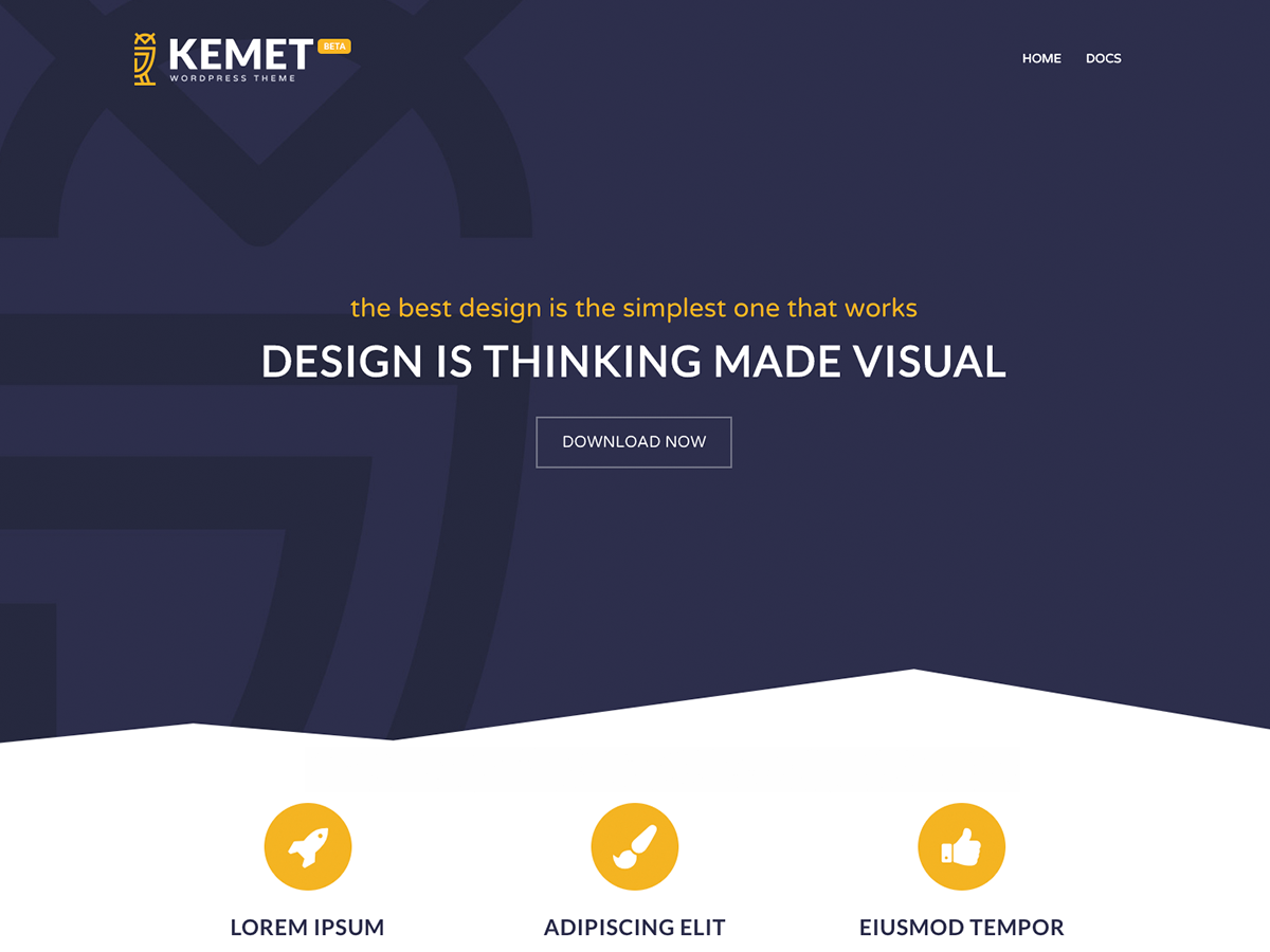 Kemet Preview Wordpress Theme - Rating, Reviews, Preview, Demo & Download