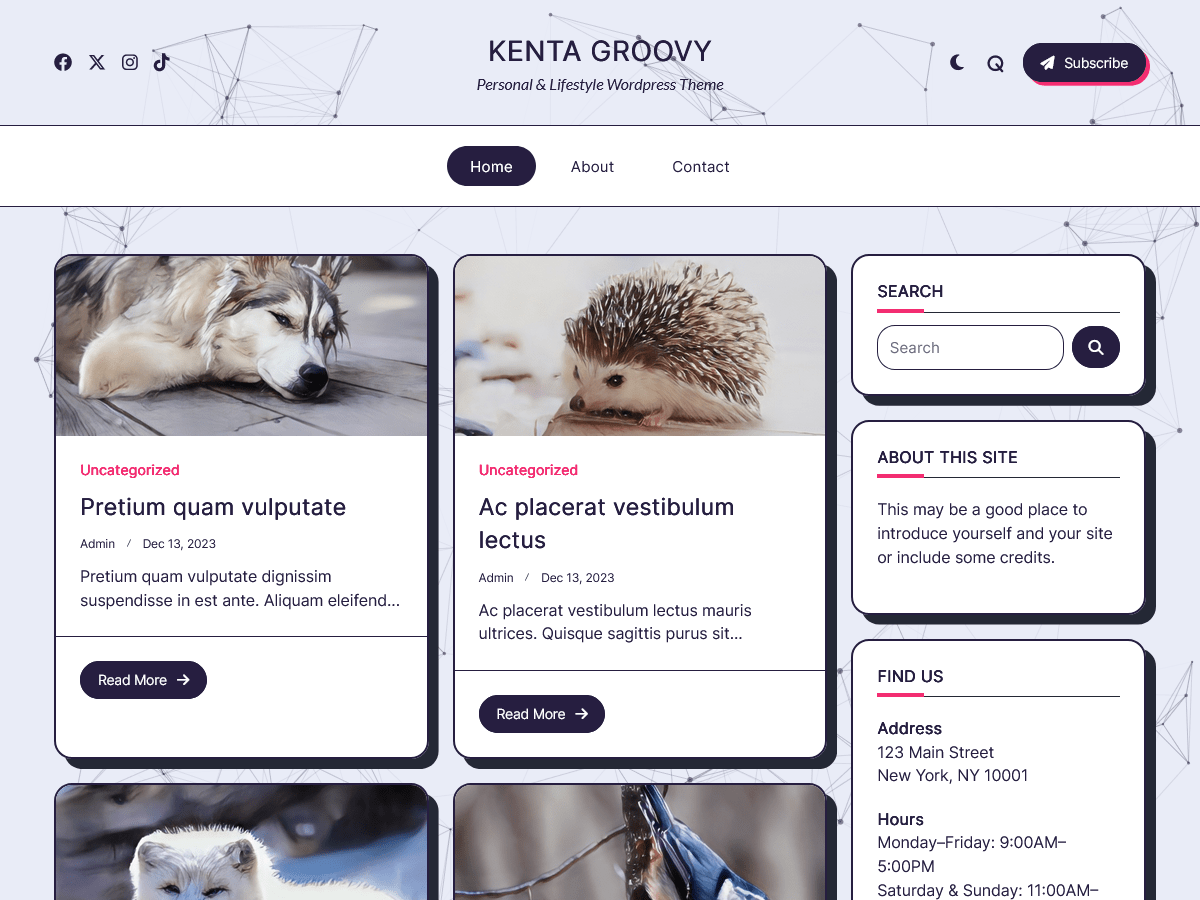 Kenta Groovy Preview Wordpress Theme - Rating, Reviews, Preview, Demo & Download
