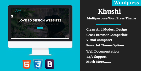 Khushi Preview Wordpress Theme - Rating, Reviews, Preview, Demo & Download