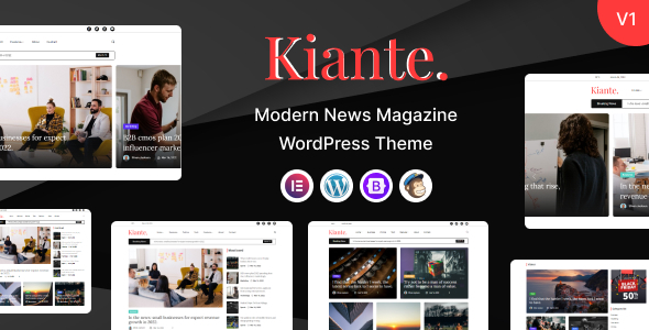 Kiante Preview Wordpress Theme - Rating, Reviews, Preview, Demo & Download