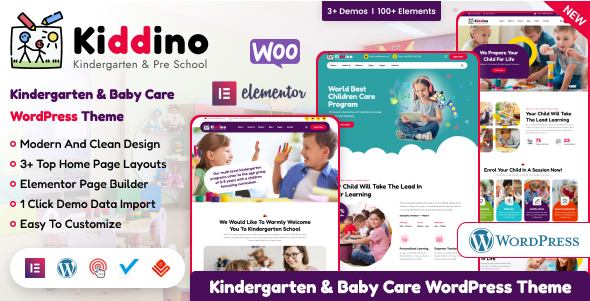 Kiddino Preview Wordpress Theme - Rating, Reviews, Preview, Demo & Download