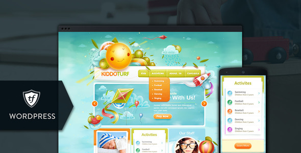 KiddoTurf Preview Wordpress Theme - Rating, Reviews, Preview, Demo & Download
