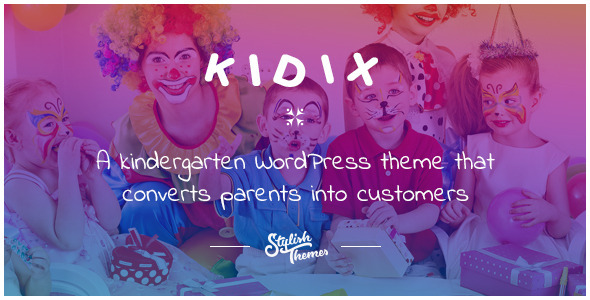 KIDIX Preview Wordpress Theme - Rating, Reviews, Preview, Demo & Download