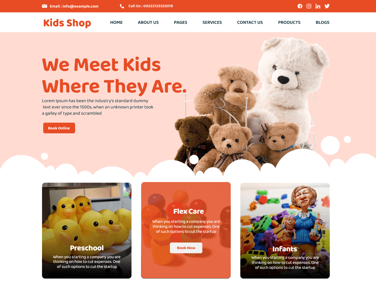 Kids Gift Preview Wordpress Theme - Rating, Reviews, Preview, Demo & Download