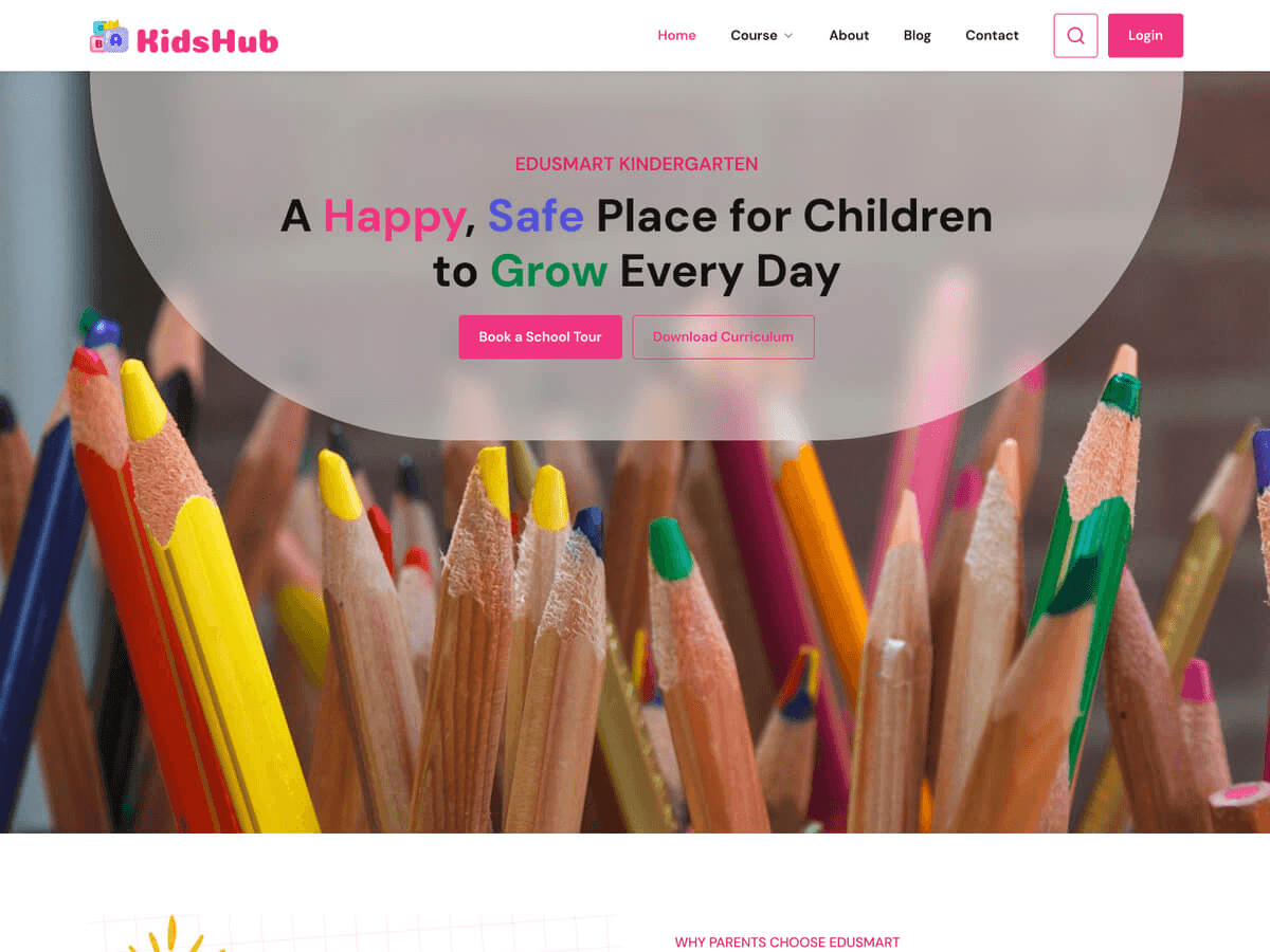 Kids Hub Preview Wordpress Theme - Rating, Reviews, Preview, Demo & Download