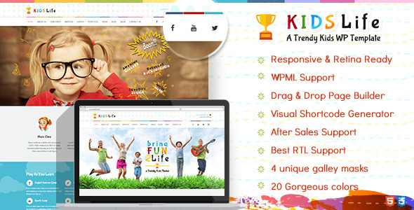 Kids Life Preview Wordpress Theme - Rating, Reviews, Preview, Demo & Download