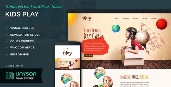 Kids Play Preview Wordpress Theme - Rating, Reviews, Preview, Demo & Download