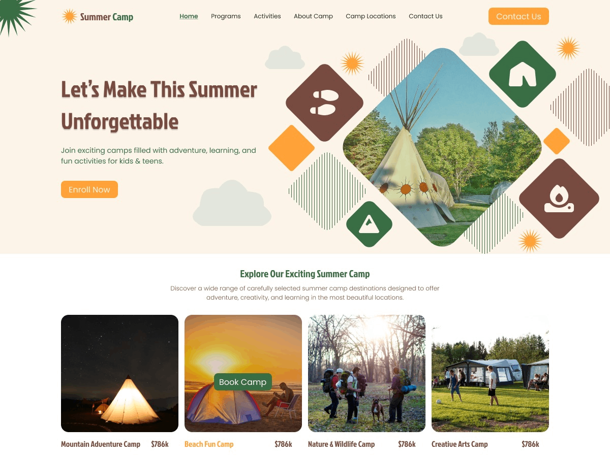 Kids Summer Preview Wordpress Theme - Rating, Reviews, Preview, Demo & Download