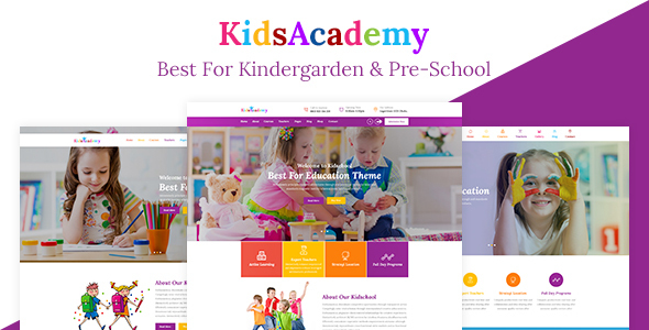 KidsAcademy Preview Wordpress Theme - Rating, Reviews, Preview, Demo & Download