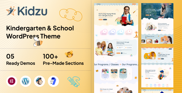 Kidzu Preview Wordpress Theme - Rating, Reviews, Preview, Demo & Download