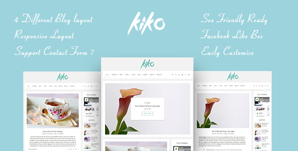 KIKO A Preview Wordpress Theme - Rating, Reviews, Preview, Demo & Download