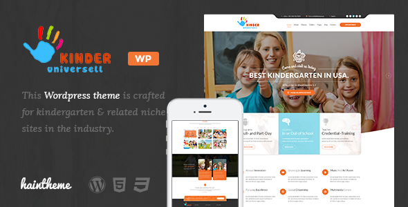 Kinder Preview Wordpress Theme - Rating, Reviews, Preview, Demo & Download