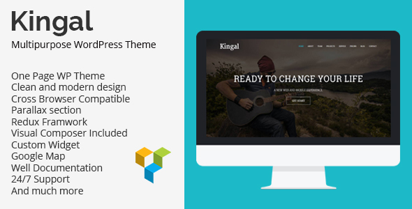 Kingal Preview Wordpress Theme - Rating, Reviews, Preview, Demo & Download