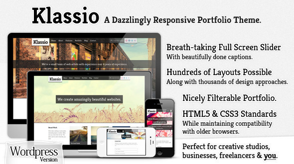 Klassio Preview Wordpress Theme - Rating, Reviews, Preview, Demo & Download