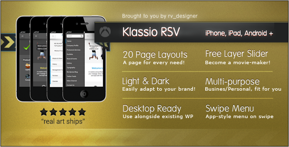 Klassio RSV Preview Wordpress Theme - Rating, Reviews, Preview, Demo & Download