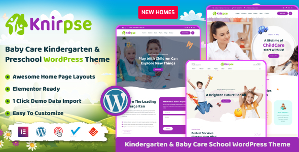 Knirpse Preview Wordpress Theme - Rating, Reviews, Preview, Demo & Download