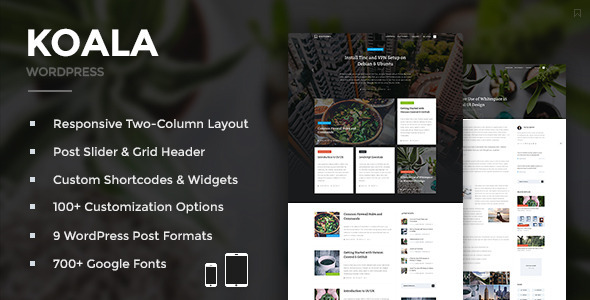 Koala Preview Wordpress Theme - Rating, Reviews, Preview, Demo & Download