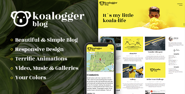 Koalogger Preview Wordpress Theme - Rating, Reviews, Preview, Demo & Download