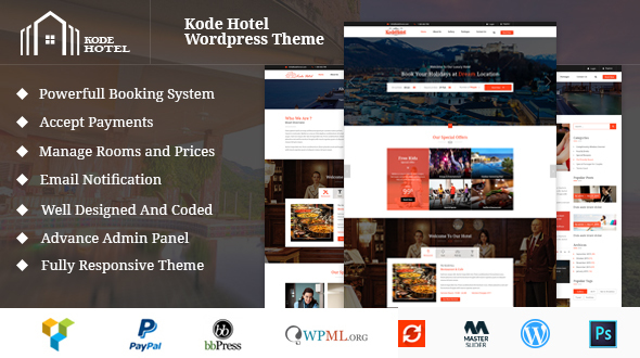 Kode Hotel Preview Wordpress Theme - Rating, Reviews, Preview, Demo & Download