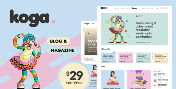 Koga Preview Wordpress Theme - Rating, Reviews, Preview, Demo & Download