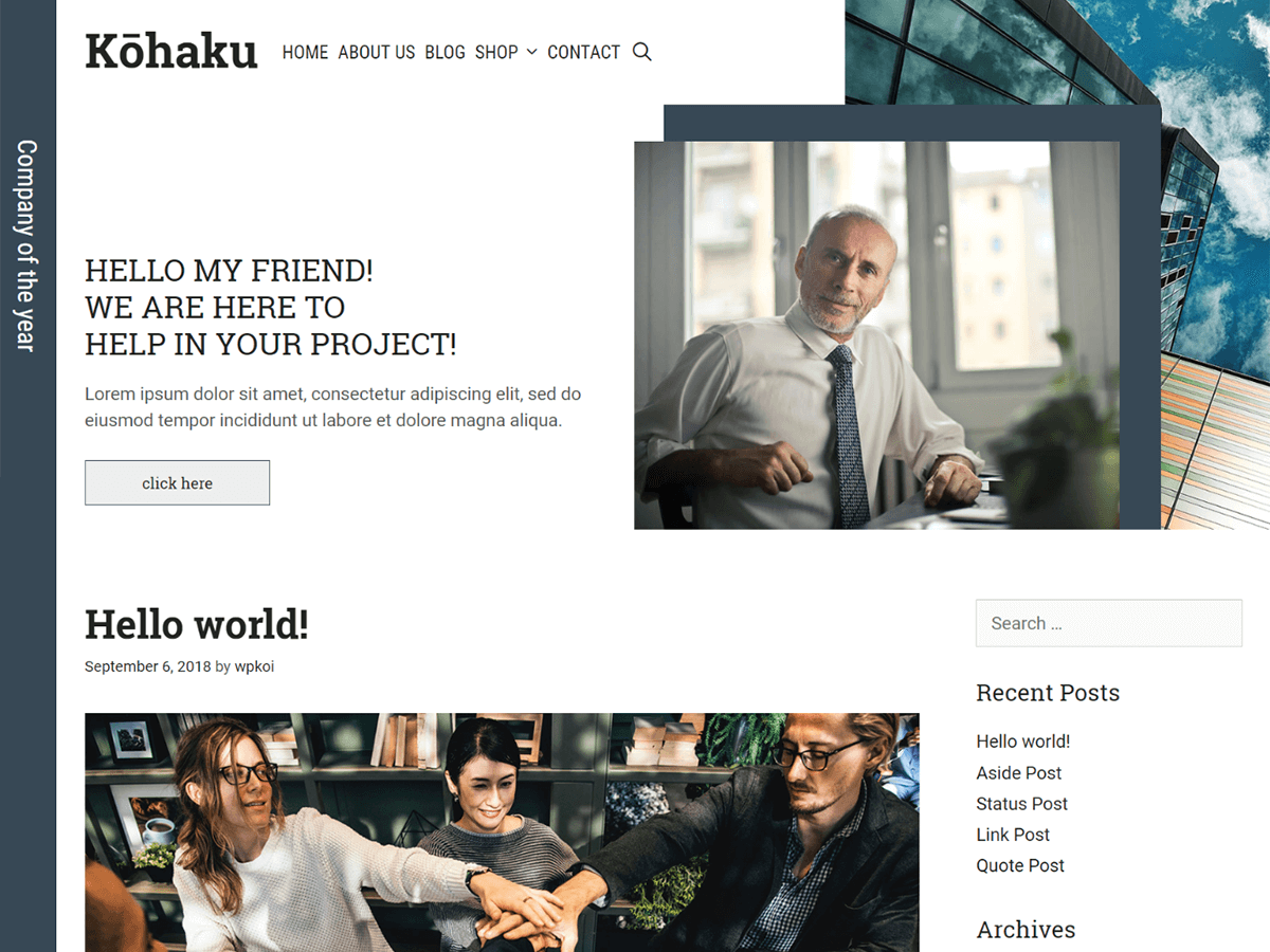 Kohaku Preview Wordpress Theme - Rating, Reviews, Preview, Demo & Download