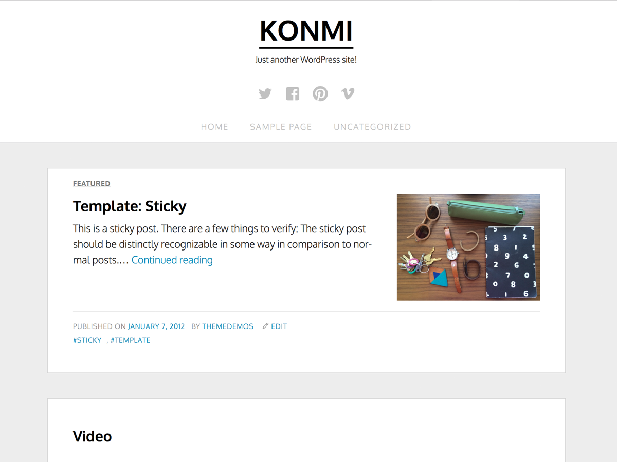 Konmi Preview Wordpress Theme - Rating, Reviews, Preview, Demo & Download