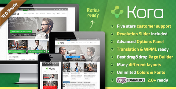Kora Premium Preview Wordpress Theme - Rating, Reviews, Preview, Demo & Download