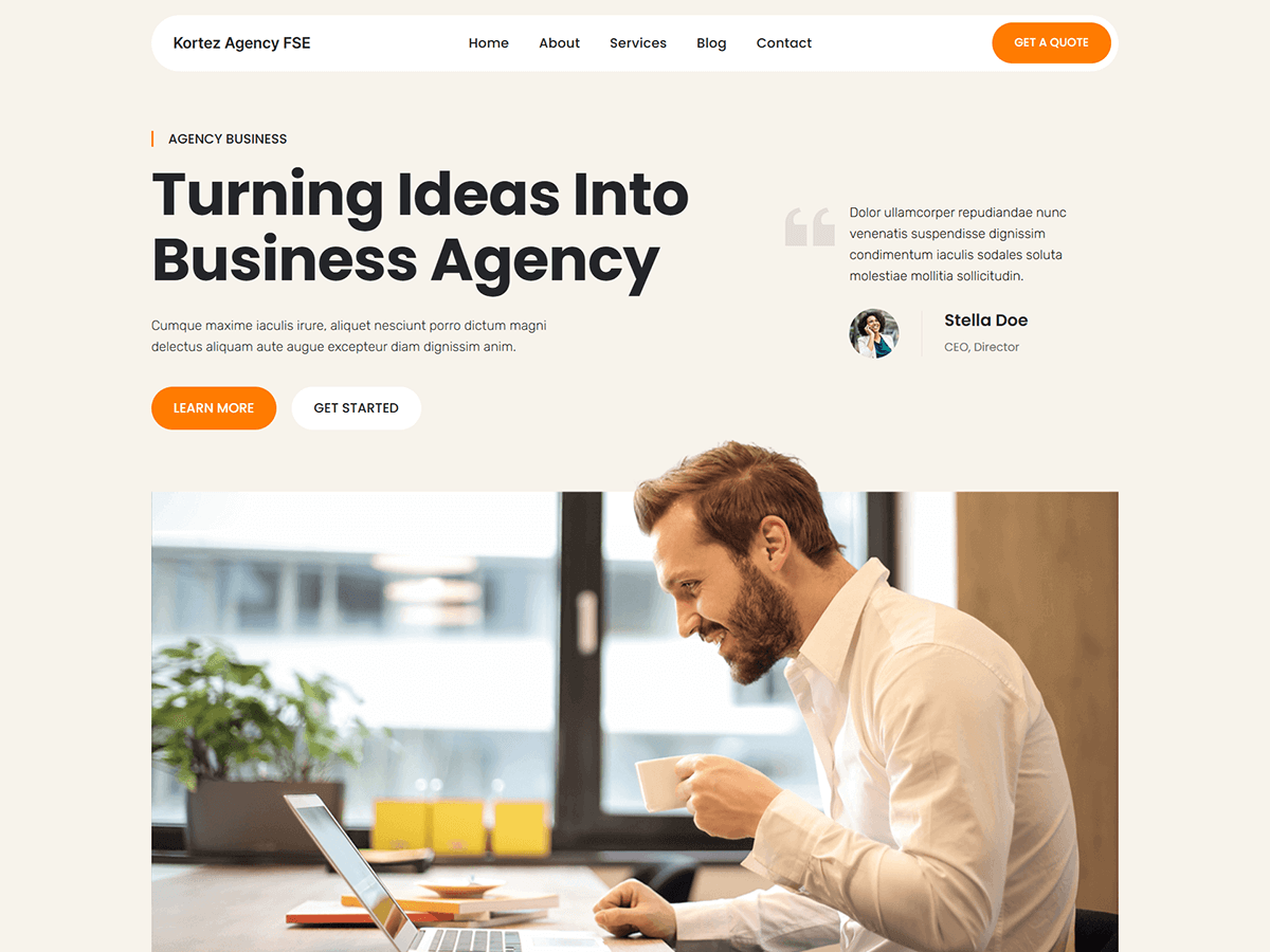 Kortez Agency Preview Wordpress Theme - Rating, Reviews, Preview, Demo & Download