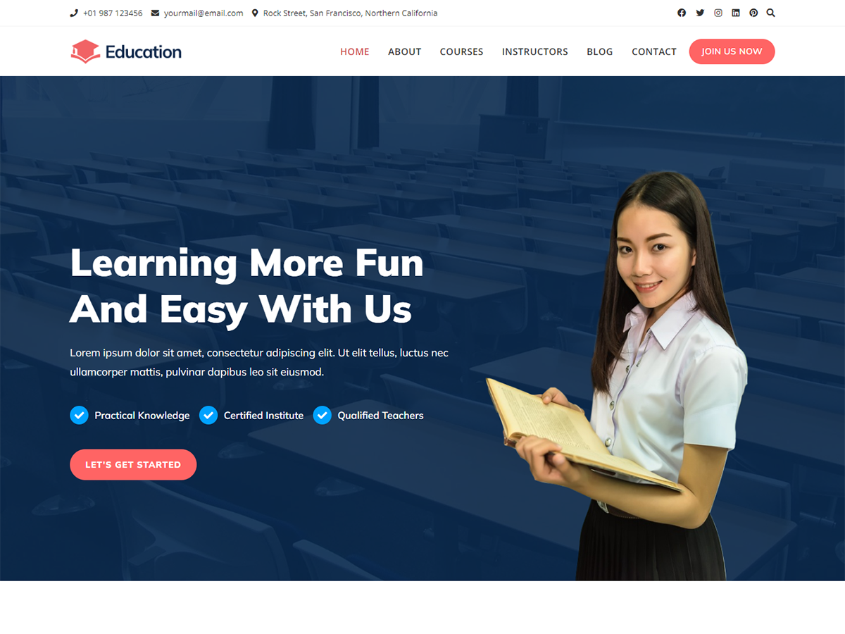 Kortez Education Preview Wordpress Theme - Rating, Reviews, Preview, Demo & Download