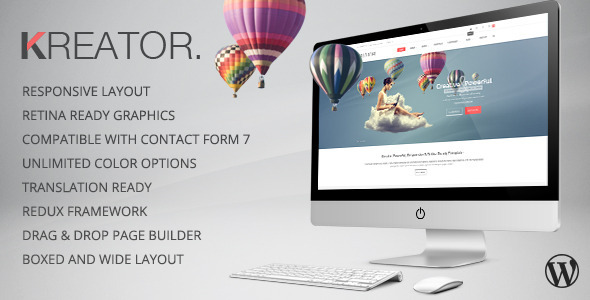 Kreator Preview Wordpress Theme - Rating, Reviews, Preview, Demo & Download