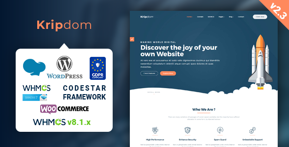 Kripdom Preview Wordpress Theme - Rating, Reviews, Preview, Demo & Download