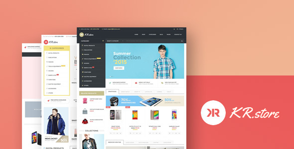 KrStore Preview Wordpress Theme - Rating, Reviews, Preview, Demo & Download