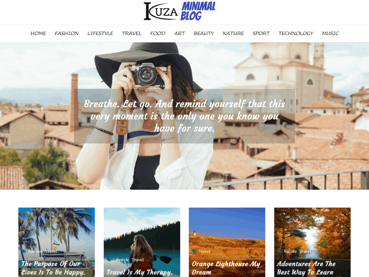 Kuza Minimal Preview Wordpress Theme - Rating, Reviews, Preview, Demo & Download