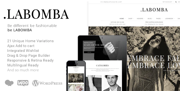 Labomba Preview Wordpress Theme - Rating, Reviews, Preview, Demo & Download