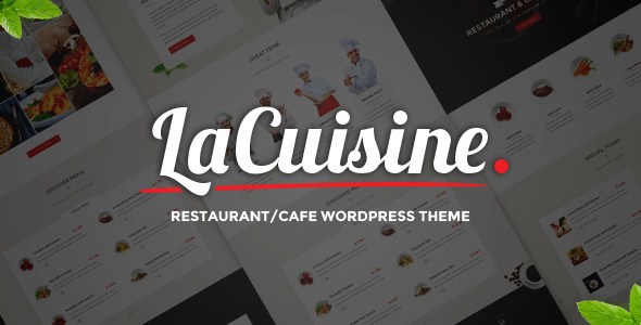 LaCuisine Preview Wordpress Theme - Rating, Reviews, Preview, Demo & Download