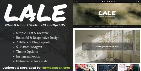 Lale Preview Wordpress Theme - Rating, Reviews, Preview, Demo & Download