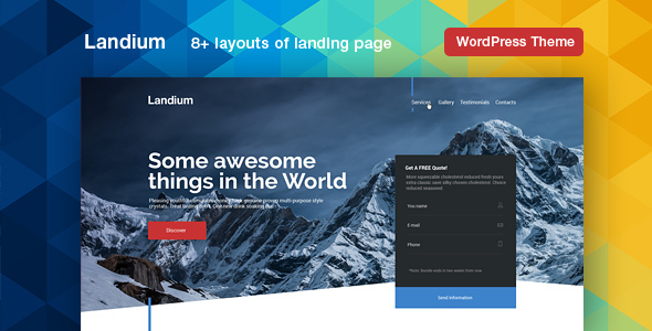 Landium Preview Wordpress Theme - Rating, Reviews, Preview, Demo & Download