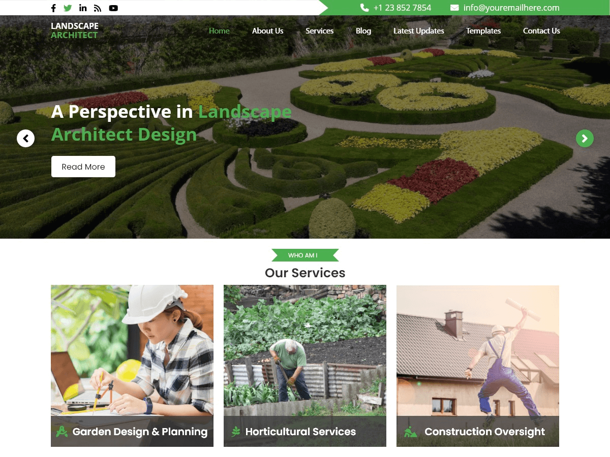 Landscape Architecture Preview Wordpress Theme - Rating, Reviews, Preview, Demo & Download