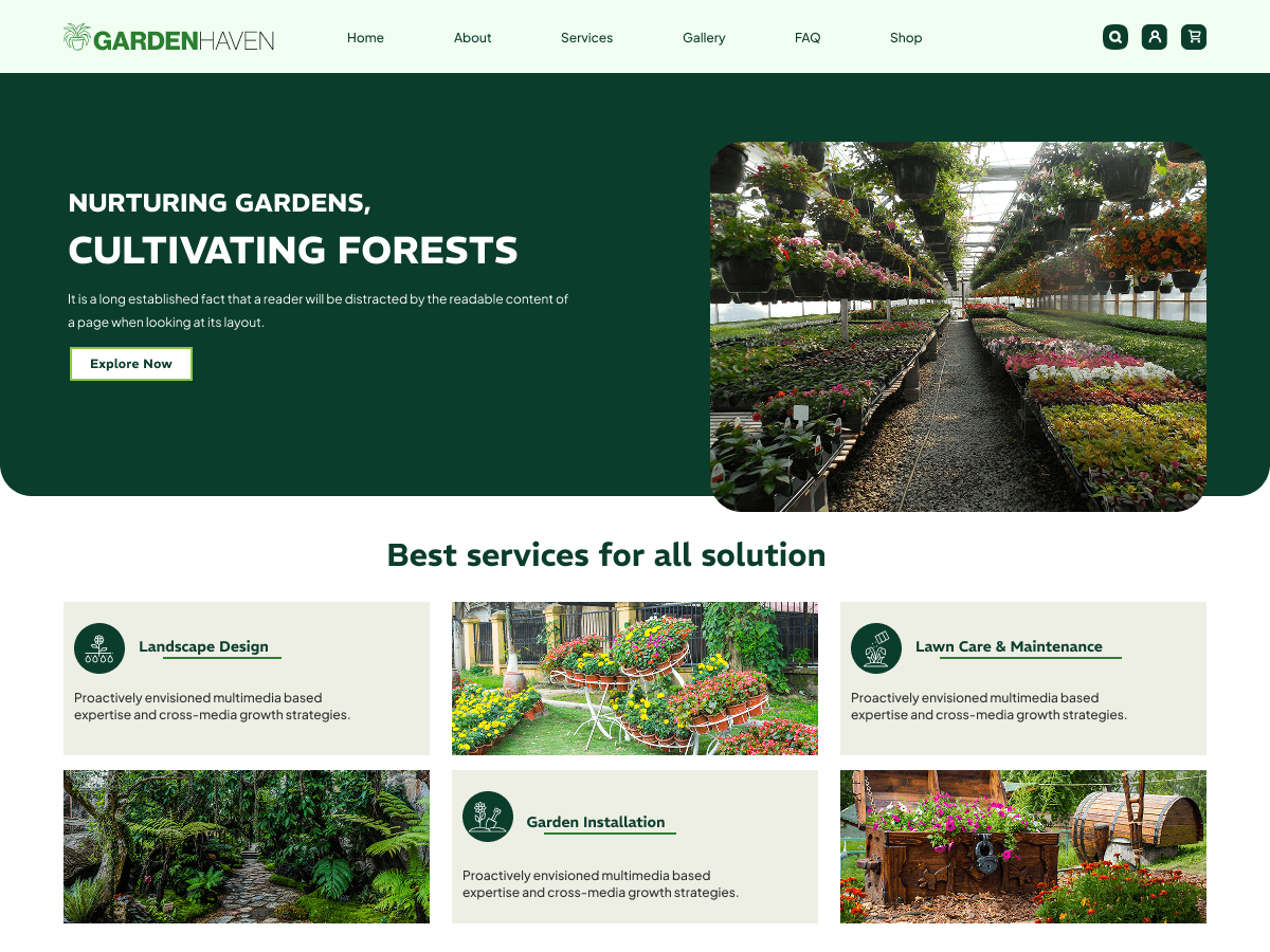 Landscape Gardening Preview Wordpress Theme - Rating, Reviews, Preview, Demo & Download