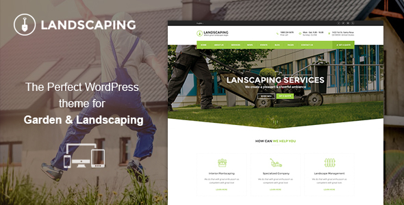 Landscaping Preview Wordpress Theme - Rating, Reviews, Preview, Demo & Download