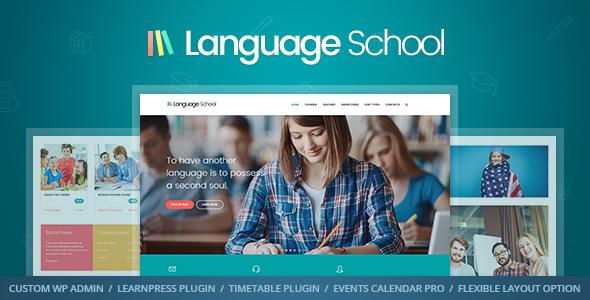Language School Preview Wordpress Theme - Rating, Reviews, Preview, Demo & Download