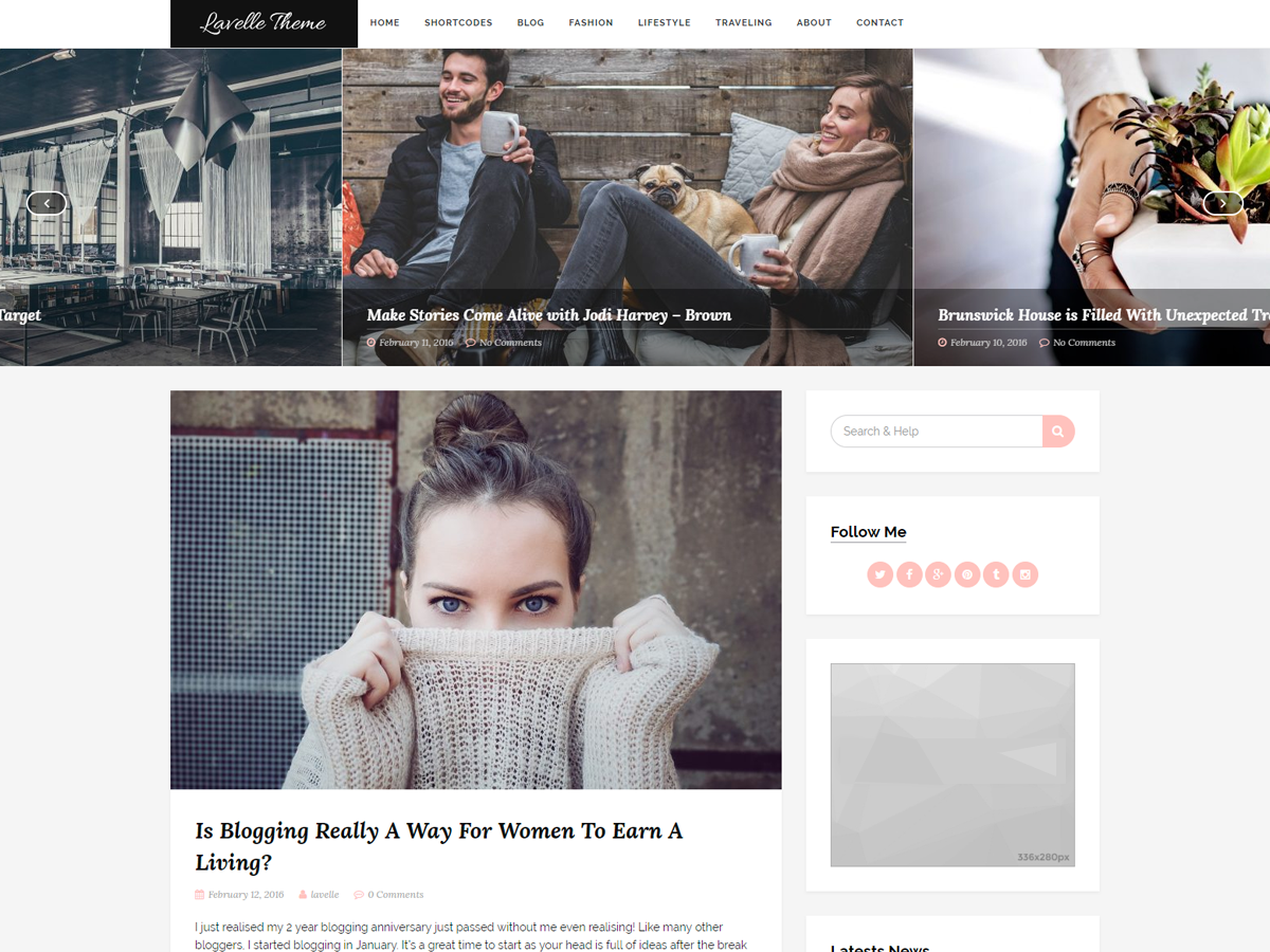 Lavelle Preview Wordpress Theme - Rating, Reviews, Preview, Demo & Download