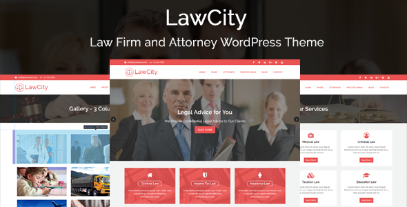 LawCity Preview Wordpress Theme - Rating, Reviews, Preview, Demo & Download